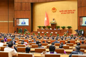 Quang cảnh phiên bế mạc Kỳ họp thứ 8, Quốc hội khóa XV. (Ảnh: DUY LINH) 