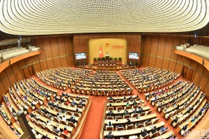 Quang cảnh phiên bế mạc Kỳ họp thứ 7, Quốc hội khóa XV. (Ảnh: ĐĂNG KHOA)