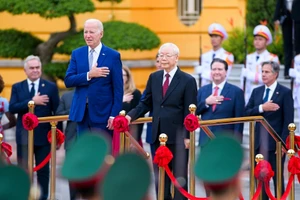 [Ảnh] Lễ đón chính thức Tổng thống Hoa Kỳ Joe Biden 