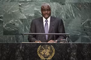 Chủ tịch Ủy ban Liên minh châu Phi (AU) Moussa Faki Mahamat. (Ảnh: Reuters)