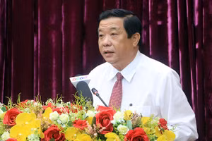 Đồng chí Bùi Văn Nghiêm, Ủy viên Trung ương Đảng, Bí thư Tỉnh ủy Vĩnh Long. Ảnh: TTXVN