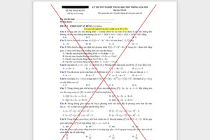 Đề thi đang lan truyền không phải đề tham khảo thi tốt nghiệp 2025