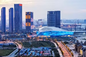 Trung tâm Hội nghị WEF tại Đại Liên, Trung Quốc.