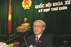 Tổng Bí thư, Chủ tịch Quốc hội Nguyễn Phú Trọng phát biểu bế mạc kỳ họp. Ảnh: CHINHPHU.VN