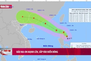 Bão Ma-on mạnh lên, sắp vào Biển Đông