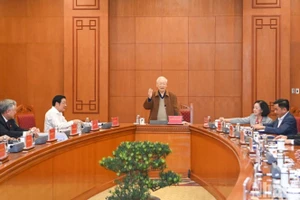 Tổng Bí thư Nguyễn Phú Trọng chủ trì cuộc họp Thường trực Ban chỉ đạo Trung ương về phòng, chống tham nhũng, tiêu cực.