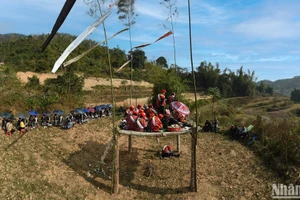 Lễ Tẩu Sai tại xã Hoa Thám, huyện Nguyên Bình, tỉnh Cao Bằng. (Ảnh: VŨ LINH)