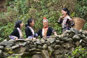 Người Dao đỏ ở xã Mồ Sì San, huyện Phong Thổ, tỉnh Lai Châu. (Ảnh: VŨ LINH)