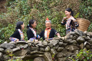 Người Dao đỏ ở xã Mồ Sì San, huyện Phong Thổ, tỉnh Lai Châu. (Ảnh: VŨ LINH)