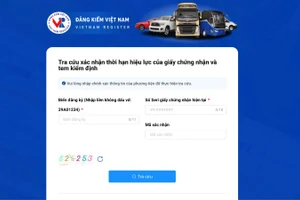Giao diện trang web https://giahanxcg.vr.org.vn. (Ảnh chụp màn hình)