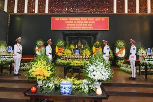 Tổ chức trọng thể lễ tang 3 liệt sĩ cảnh sát chữa cháy hy sinh