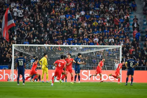 [Ảnh] Cận cảnh bàn thắng sớm của Tuấn Hải cho đội tuyển Việt Nam