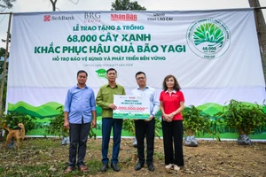 [Ảnh] Báo Nhân Dân trồng hàng chục nghìn cây xanh hỗ trợ sinh kế bà con Làng Nủ