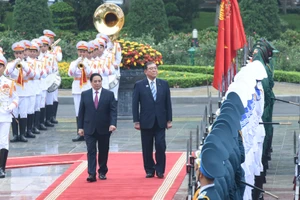 [Ảnh] Lễ đón Thủ tướng Nhật Bản Ishiba Shigeru và Phu nhân 