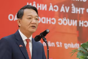 Đại sứ Việt Nam tại Lào Nguyễn Minh Tâm.