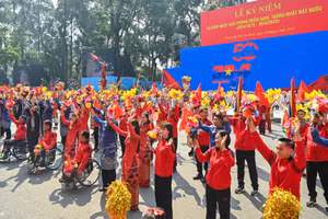 [Ảnh] Khối văn hóa, thể thao, truyền thông tại Lễ kỷ niệm 50 năm Ngày Giải phóng miền nam, thống nhất đất nước