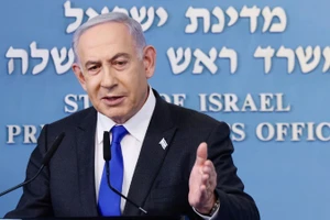 Thủ tướng Israel Benjamin Netanyahu phát biểu trong cuộc họp báo ở Jerusalem, ngày 7/2/2024. (Ảnh: THX/TTXVN)