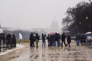 Khung cảnh tại Washington DC, ngày 19/1/2025. Ảnh: Tân Hoa Xã