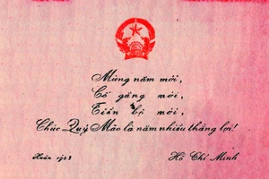 Lời chúc của Bác Hồ năm mới Xuân Quý Mão 1963