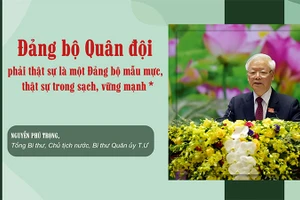 Đảng bộ Quân đội phải thật sự là một Đảng bộ mẫu mực, thật sự trong sạch, vững mạnh