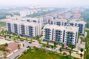 Khu nhà ở xã hội tại khu đô thị mới Thanh Lâm - Đại Thịnh 2, huyện Mê Linh, Hà Nội.