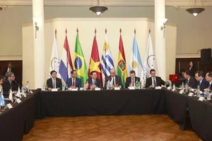 Quang cảnh hội đàm. (Ảnh: Doãn Tấn/TTXVN)