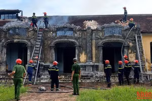 Thừa Thiên Huế: Hỏa hoạn tại di tích Quốc Tử Giám triều Nguyễn