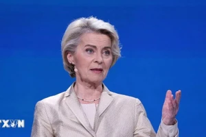 Chủ tịch Ủy ban châu Âu (EC) Ursula von der Leyen. ̣̣(Ảnh: THX/TTXVN) 