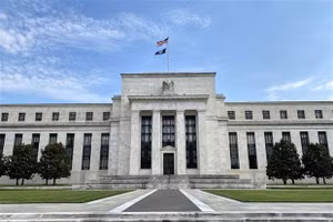 Trụ sở Cục Dự trữ Liên bang Mỹ (Fed) tại Washington DC. (Ảnh: AFP/TTXVN)