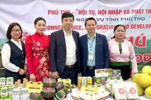 Sản phẩm OCOP tỉnh Phú Thọ được giới thiệu tại Liên hoan Ẩm thực quốc tế năm 2023.