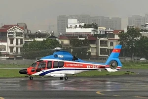 Trực thăng Binh đoàn 18 sẵn sàng làm nhiệm vụ.