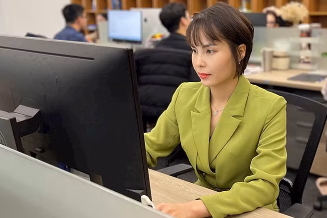 Chị Vũ Thị Hạnh, chuyên gia AI tại Trung tâm Dịch vụ dữ liệu và Trí tuệ nhân tạo Viettel.