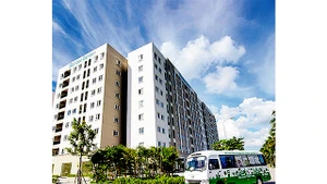  Một góc Dự án nhà ở xã hội Bamboo Garden (huyện Quốc Oai). Ảnh: HÀ THU