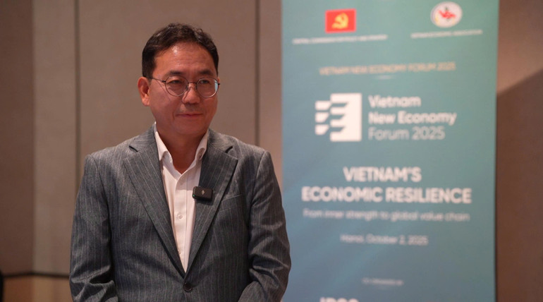 Ông Shin JuBack, Tổng Giám đốc Lotte Mart Việt Nam. (Ảnh: Trung Hiếu) 9857e8351db597ebcea4-1.jpg
