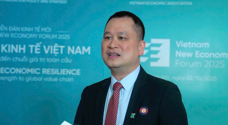 Ông Nguyễn Việt Cường, Phó Chủ tịch Hội đồng quản trị Công ty cổ phần chứng khoán Kafi. (Ảnh: Đỗ Bảo) 022f96d21a5c9002c94d.jpg