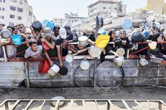 ISF có nhiệm vụ bảo vệ dân thường và hoạt động nhân đạo tại Gaza. Ảnh: FRANCE24