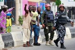 Nigeria tăng cường lực lượng an ninh. Ảnh: GETTY