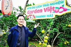 Thầy Nam cần mẫn với mô hình du lịch sinh thái. Ảnh: BẢO LONG