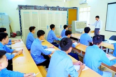 Một tiết học tại Trường cao đẳng Đường sắt.