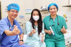Nữ bệnh nhân Trần Thị Quỳnh sau ca ghép đồng thời tim - phổi sức khỏe đã ổn định và được ra viện.