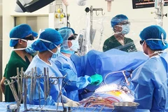 Ngành y tế đã làm chủ được nhiều kỹ thuật chuyên môn hiện đại để nâng cao hiệu quả chăm sóc sức khỏe nhân dân. (Trong ảnh: Ca mổ tim tại Bệnh viện Tim Hà Nội) 