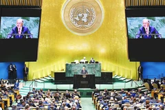 Tổng Thư ký Antonio Guterres phát biểu ý kiến tại một phiên họp của LHQ. Ảnh: UN