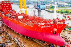 Đóng tàu là một ngành công nghiệp nền tảng, có sức lan tỏa lớn đối với toàn bộ nền kinh tế. Ảnh: KHẮC ANH