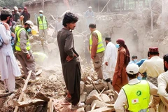 Thảm họa động đất phá hủy nhiều khu vực ở đông nam Afghanistan. Ảnh: AP