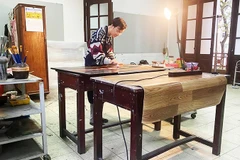 Phòng vẽ của thầy Đỗ Kỳ Huy. Ảnh: NVCC