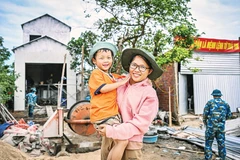 Căn nhà mới của vợ chồng Nguyễn Minh Sĩ - Lê Thị Cẩm Phương đã gần hoàn thiện, niềm hạnh phúc tưởng chừng như đang mơ.