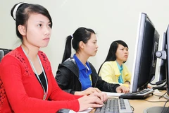 Tiết học công nghệ của sinh viên Trường đại học Thái Nguyên. Ảnh: SONG ANH