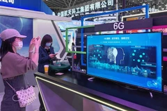 Một triển lãm về công nghệ không dây thế hệ thứ 6 tại Trung Quốc. Ảnh: CHINA DAILY