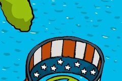 Biếm họa của Alfredo Martirena.