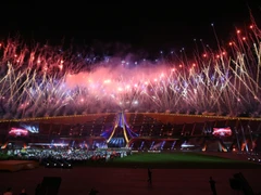 Phần pháo hoa mãn nhãn tại Lễ bế mạc SEA Games 33. 